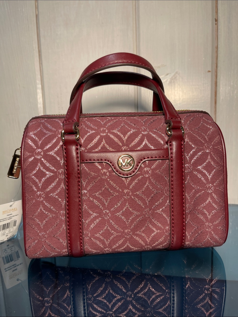 Michael Kors Oxblood Small Duffle Crossbody NWT